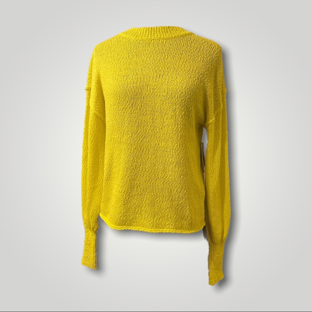 Abound Long Sleeve Yellow Knit Sweater